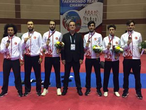 Erkekler Dünya Taekwondo Şampiyonasında Takım Olarak Üçüncü